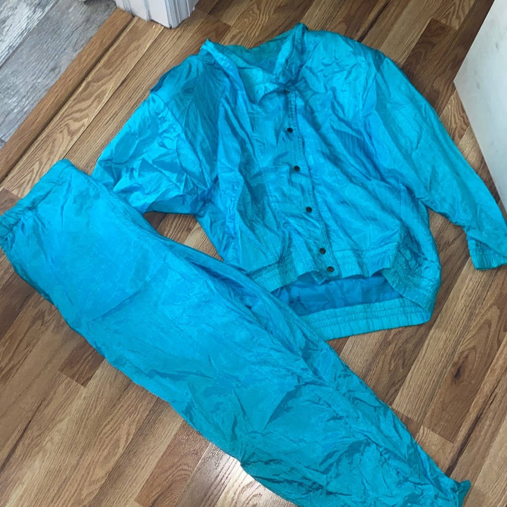 vintage blue sweat set